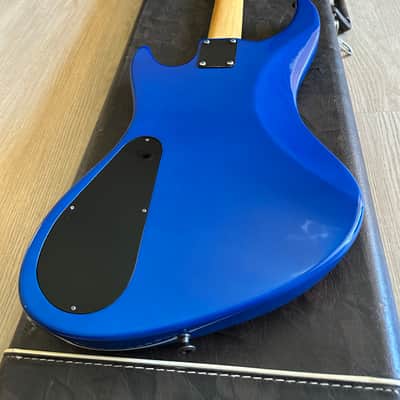 1986 Guild Pilot Bass Guitar SB-604 Blue Active EMGS W/OHSC image 10