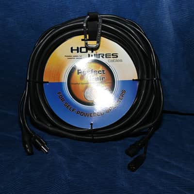 Hot Wires Perfect Pair Powered Speaker Cable Assembly IEC and XLR in One! 25 foot image 1