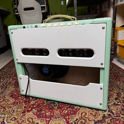 Fender 5F4 Tweed Super clone 30w with Spring Reverb by Emprize 2023 - Surf green and white tolex image 4
