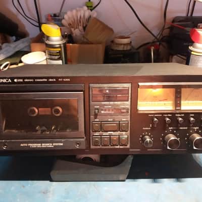 Sharp Rare Optonica RT-6205 Stereo Cassette Deck - for fixing or for parts Black image 1
