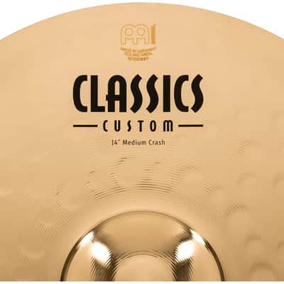 Meinl CLASSICS CUSTOM BRILLIANT 14" MEDIUM CRASH - CC14MC-B image 6