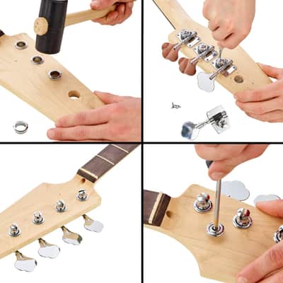 Harley Benton JB Bass Kit - DIY Complete Jazz Bass Style Build Package image 13