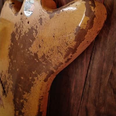 #202621 :: Baldman's Relic TeleMaster body in Dirty Heavy Relic Butterscotch Blonde nitro finish :: Aged Roadworn image 15