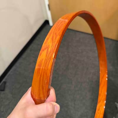 Yamaha Oak Custom 22" Bass Drum Hoop Pair in York Honey Amber (Rm 4) image 7