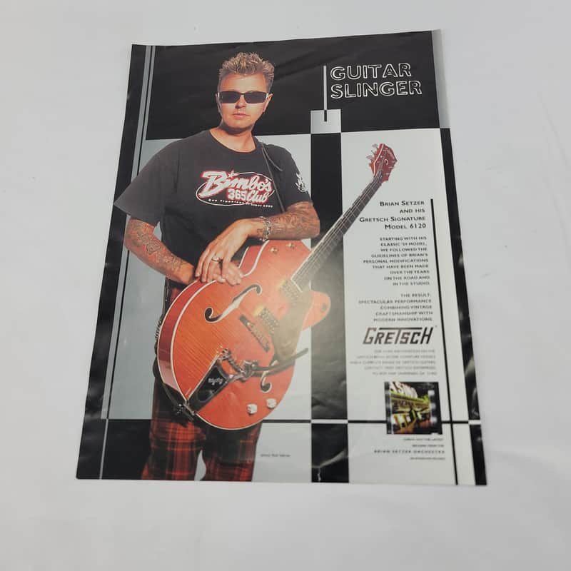 1996 Gretsch Brian Setzer 6120 Nashville SSL and SSU Ad imagen 1
