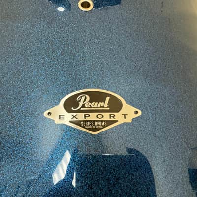 Pearl EXX Export Bass Kick Drum Electric Blue Sparkle 22" image 2