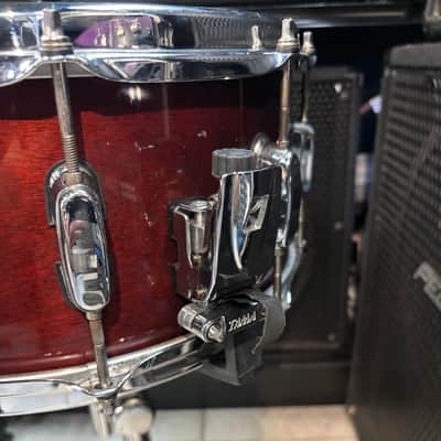 Tama Artwood Birch Shell 14” X 6.5” Snare Drum - Cherry Red Lacquer Finish image 8