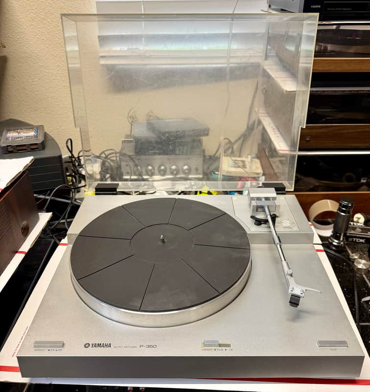 Yamaha P-350 Auto-Return Belt Drive Turntable; Tested SEE VIDEO image 1