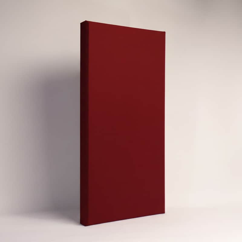 Beveled Acoustic Wall Panel | Wine | Professional Sound Absorbing Panel | Recording Studio, Home Studio, Mixing Room, Podcast Studio, Home Theater, Listening Room, Broadcast Studio, Streaming Room, Office & Vocal Booth | Made in USA image 1