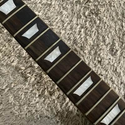 Black Les Paul LP Style Guitar Body with Maple Neck, Rosewood Fretboard image 14