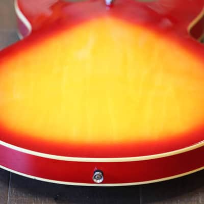 Jay Turser ES-335 Style Semi-Hollow Electric Guitar Cherry Sunburst + Gig Bag image 16