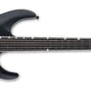 ESP LTD MH-1000 Baritone Electric Guitar - Black Satin