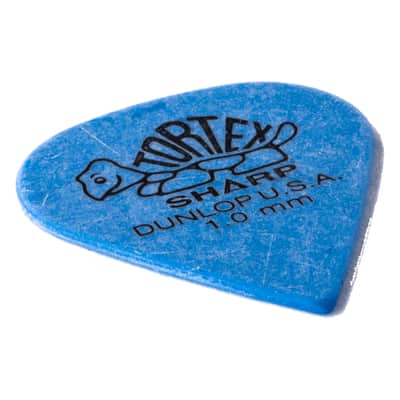 Dunlop Tortex Sharp 412 Picks 1.00" blue x12 - Set of Picks image 5