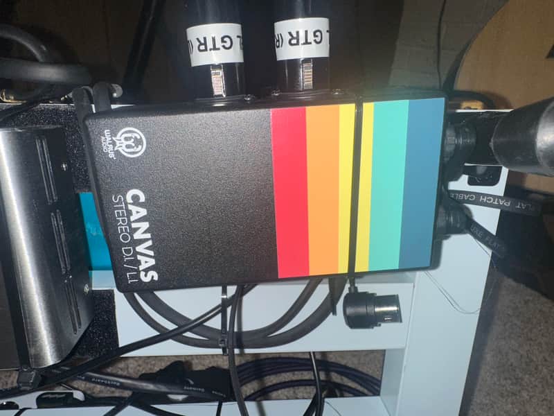 Walrus Audio Canvas Stereo Dual Line Isolator Direct Box 2022 - Present - Black w/ Rainbow Graphic image 1