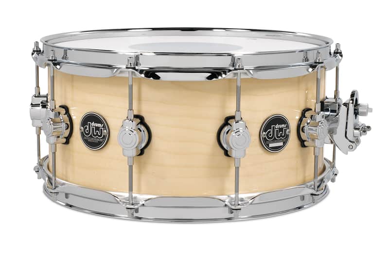 DW Performance Series 6.5x14" Maple Snare Drum - Natural Gloss image 1