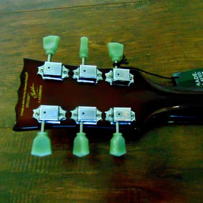 Vintage V100 IT Iced Tea Sunburst Flame Top Les Paul Style Electric Guitar W/Case Option image 6