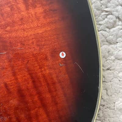 Red Burst Single Cut Guitar Body, Rosewood Fingerboard Neck DIY Project image 9