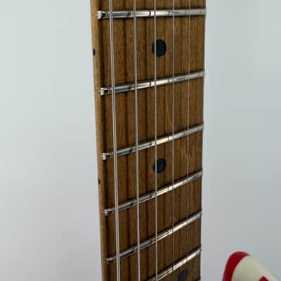 EVH Striped Series Frankie 2020 - Present - Red / White / Black Stripes Relic image 6
