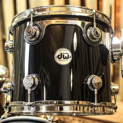 DW Collector's Maple VLT Gloss Black Drum Set - 22,12,16,18 - SO#1167899 image 4