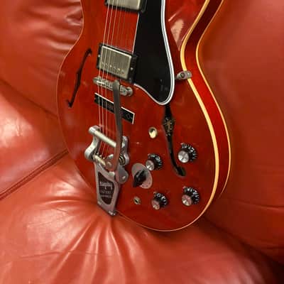 2018 Gibson Memphis '63 ES-335 Block with Varitone & Bigsby Sixties Cherry VOS image 3