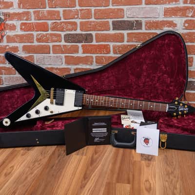 Gibson Custom Shop 58 Reissue Flying V-M Ebony 2008 w/OHSC (Mods) image 2