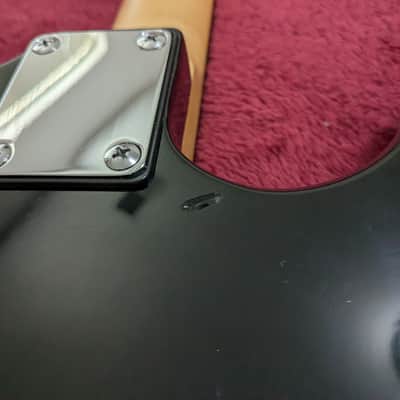 JB Player Lefty Strat copy 90s - Black - Made in Indonesia image 7