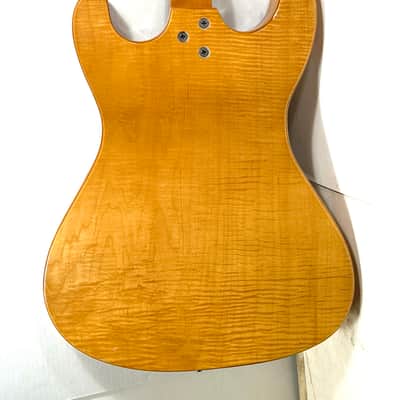 Kay electric guitar with gold hardware and flame maple body K300 K-300 speed bump 1955 - Tiger maple image 11