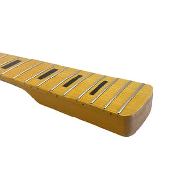 Electric Bass Guitar Neck Replacement Maple Bass Neck 4-String 21 Fret 34" Scale Maple Fingerboard Bolt-On Finished Parts for DIY Installation & Repair (38mm Nut and 64mm Heel) image 7