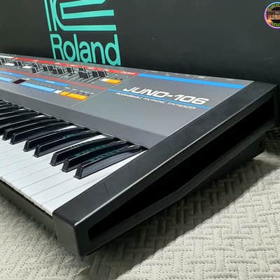 Roland Juno-106 61-Key Programmable Polyphonic Synthesizer 1984 - 1985 - Black image 5