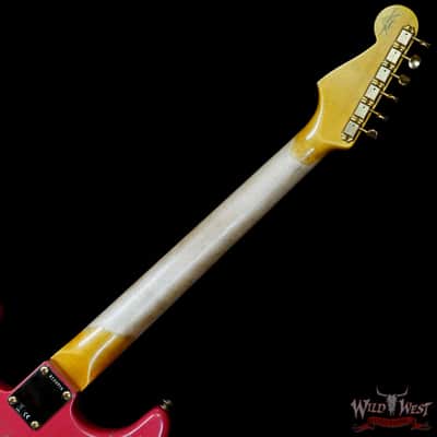 Fender Custom Shop Wild West Guitars 25th Anniversary 1960 Stratocaster Hardtail Madagascar Rosewood Fretboard Heavy Relic Fiesta Red 7.20 image 5