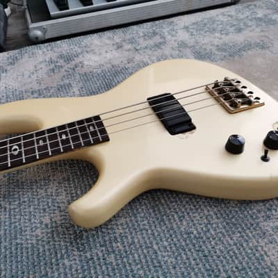 Aria Pro II Sb-Elite I 1984 Pearl White LEFT HANDED image 3