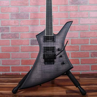 Jackson USA Custom Shop Kelly  KE2 Flame Maple Top Matte Satin Trans Black Burst W/Matching Reverse Headstock 2024 w/OHSC image 4