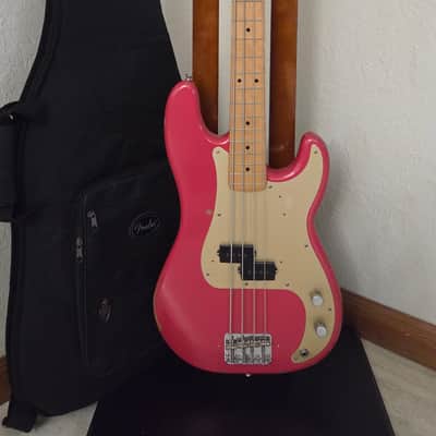 2016 Fender Road Worn '50s Precision Bass - Fiesta Red image 11