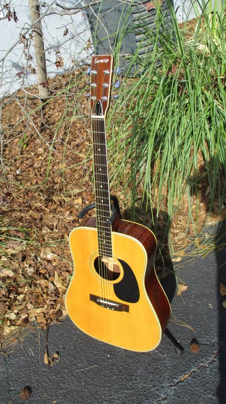 Vintage Gamma D-35 Copy Acoustic Guitar~Japan~w/Gig Bag ~3 Piece Back~Bone Saddle~MIJ~ image 1