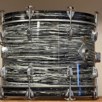 1964 Ludwig 20" Oyster Black Pearl 14x20 Bass Drum image 12