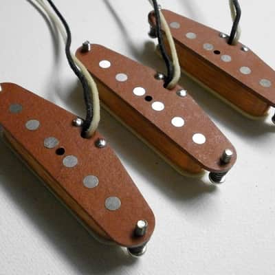 Stratocaster FULLERTON Guitar NON R.W.R.P. A5 Pickups SET Red Bottom Hand Wound by Q pickups image 5