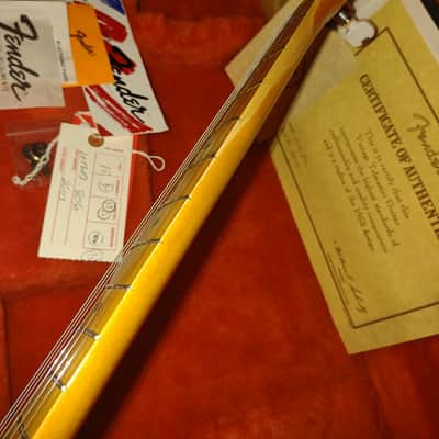 1997 Fender Telecaster '52 USA Reissue AVRI Telecaster w/ Waylon Jennings-Style Leather Cover- Tweed Case & COA! image 17