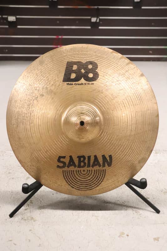 Sabian 16" B8 Thin Crash Cymbal image 1