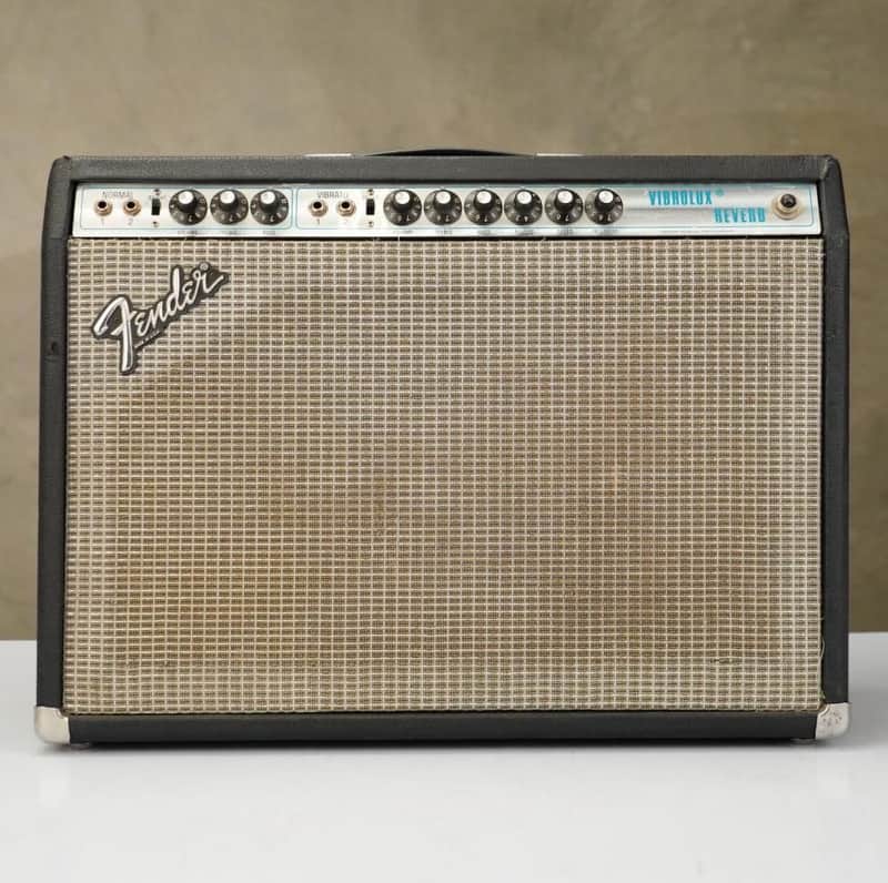 1974 Fender Vibrolux Reverb 40W 2x10" Guitar Combo Amplifier #55930 image 1