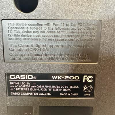 Casio WK-200 76-Key Portable Keyboard USB MIDI Educational Arranger Keyboard with Power Supply 2009-2012 image 11