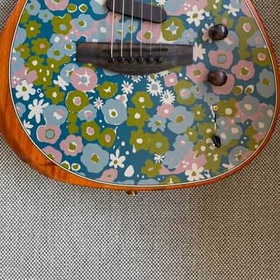 Fender FSR American Acoustasonic Telecaster Blue Flower image 2