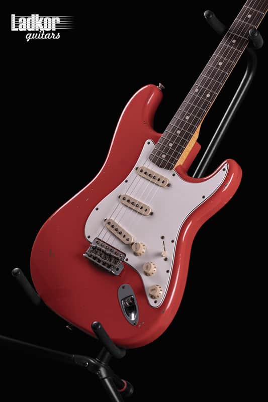 2010 Fender Custom Shop Masterbuilt Yuriy Shishkov 1960 Stratocaster Fiesta Red Relic MusicMesse NAMM NOS One Off Abigail Ybarra Hand-Wound image 1