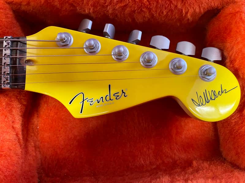 1995 Fender Jeff Beck Graffiti Yellow  Prototype One Of A Kind Stratocaster image 1