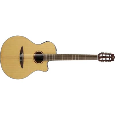 Yamaha NTX1 Nylon String Acoustic-Electric Cutaway Guitar - Natural image 4