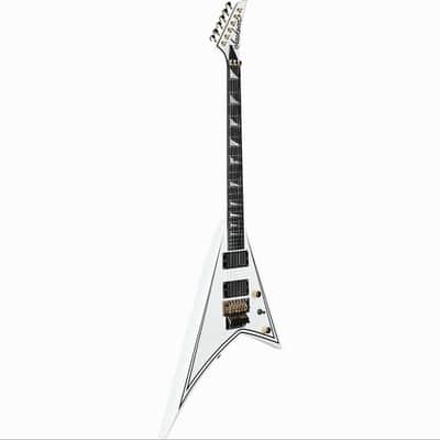 Jackson MJ Series Rhoads RR24MG - White with Black Pinstripes (FREE JACKSON HARDSHELL CASE!) image 6