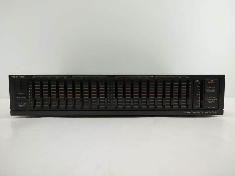 Toshiba EQ-E33 Graphic Equalizer 1985 - Black image 1