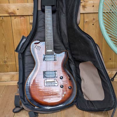 Godin LGXT Cognac Burst Flame AA - Excellent Condition image 11