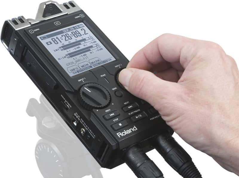 Roland R-26 Professional 6-Channel Portable Recorder XLR TRS Touchscreen USB Audio Interface R26 Music Vocals Voice Streaming image 1