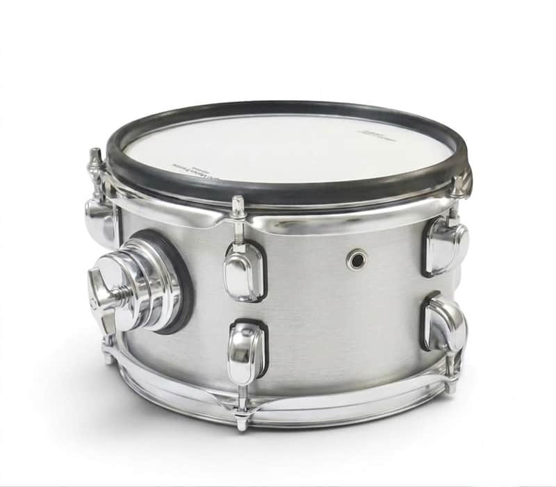 Dolby 8” Electronic White Silver TOM w 3 Triggers for Roland Alesis Drum image 1