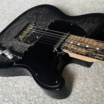 Fender American QMT Telecaster with Pale Moon Ebony Fretboard 2020 - Transparent Black image 8